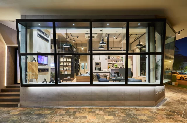 Rangoon Showroom — Commercial · Showroom interior by The Local INN.terior